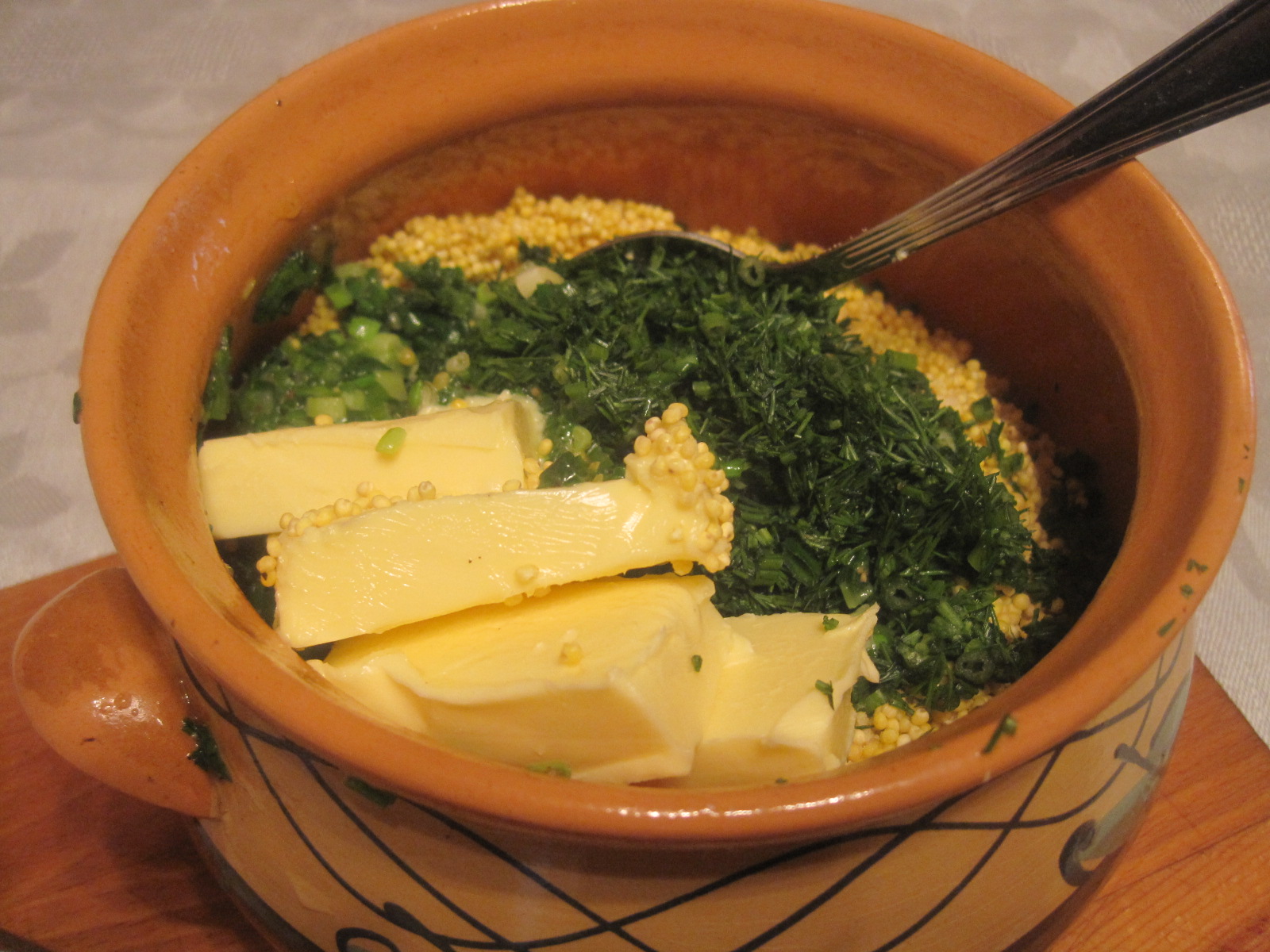 Пшенная каша с уткой